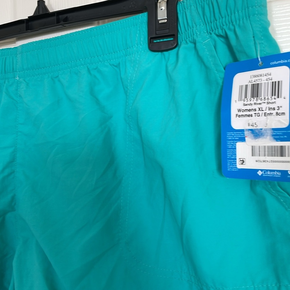 Columbia Women's Athletic Summer Shorts - Teal - Picture 2 of 8